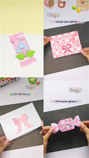 4 easy DIY birthday gift idea🎁 #diy #youtubeshorts #papercraft #craft