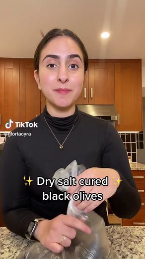 Dry salt cured black olives. The olive girl way. #olivegirl #olives #foodie #foodtiktok #recipes #turkisholives #saltcured #drycure