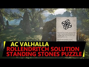 Rollendritch AC Valhalla Puzzle Solution - Glowecestrescire Standing Stones Mystery