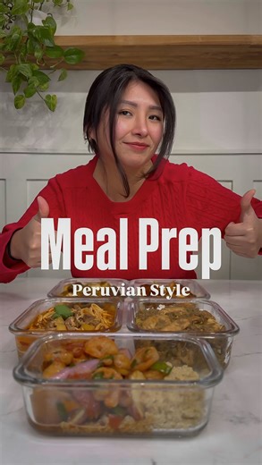 Peruvian Cook 𝙱𝚢 𝙰𝚕𝚎 𝙲𝚊𝚕𝚒𝚌𝚘 on Instagram: "Meal prep, Peruvian style 🇵🇪 This isn’t boring chicken and rice. This is how we meal prep at home: 🍲 Sopa a la minuta 🍤 Shrimp saltado 🍛 Lentejas con pollo 🌶️ Picante de carne 🔥 Anticuchos de pollo Food that feeds you all week and still tastes like home 🇵🇪 👉🏼 Save this for inspo 💬 Comment if you want more meal prep videos or tell me—what dish should I prep next? 👋🏼See you in the following recipe! . . . . . #peruvianfood #peruvia