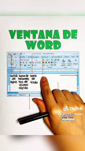 Partes Esenciales de una Ventana de Word