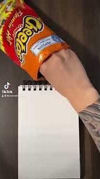 Drawing a portrait with hot Cheetos! #shorts