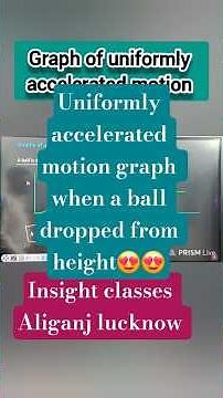 Graph of uniformly accelerated motion || Kinematics 1-D |Physics #science #ytshorts #physics