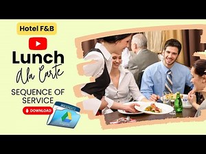 Lunch Sequence of Service for Hotel Restaurants