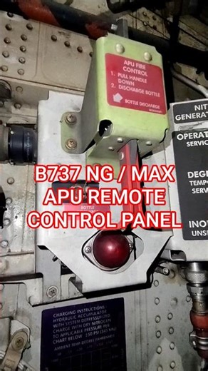 BOEING 737 NG / MAX APU REMOTE CONTROL PANEL | Description and Operation