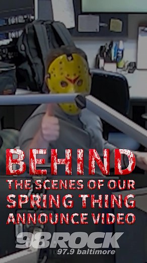 2K views | Did you happen to catch this on camera? Here's some BTS of our Spring Thing announce video! Get concert details at the link: https://www.98online.com/spring-thing-2025 | 98 Rock Baltimore | Facebook