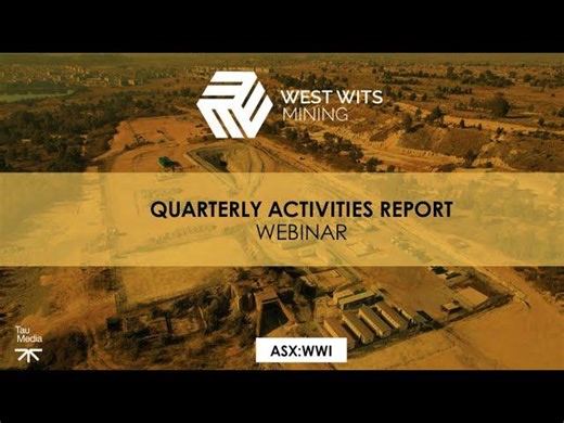 West Wits Mining Quarterly Investor Webinar - for the period ending December 2025 | West Wits Mining