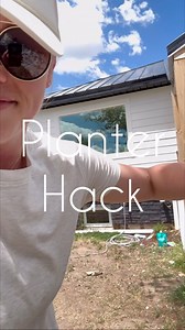 Peek at the ✨NEW✨ porch and this little planter hack- I buy flower baskets when they are discounted, cut the hanger part off and stick them in my planters for a fuller look. This saves me money and is easier to maintain! The full reveal is coming SOON… and dang it’s gonna be good! . . #porch #porchdecor #planter #flowers #planterbox #flower #refresh #home #homedecor #exterior #amazonfinds | The Sassy Barn