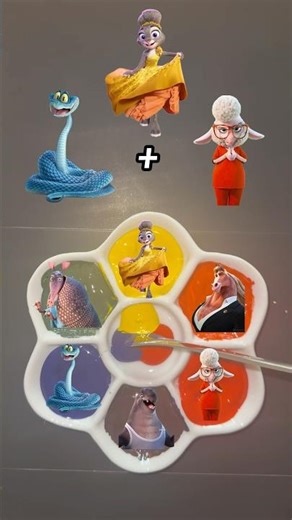 Zootopia 2 Color Mixing (Part 19) #zootopia2 #colormixing
