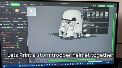 Satisfying 3D Printing of a Stormtrooper Helmet