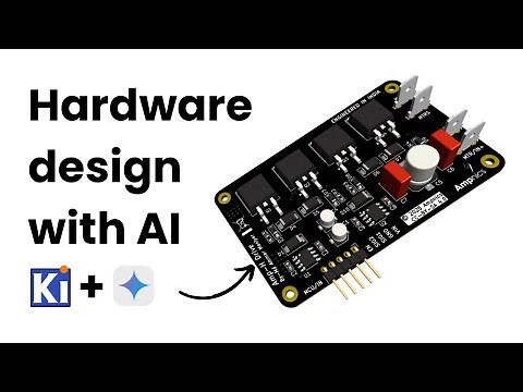 Hardware design with Google Gemini AI | KiCAD + Gemini | H-Bridge Motor Driver | Ampnics