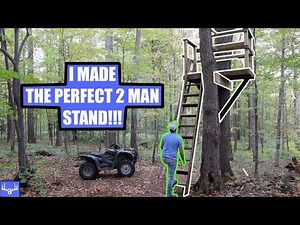 Deer stand build on our Upstate New York Farm