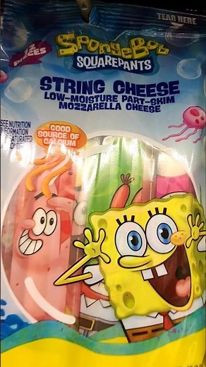 Spongebob Squarepants String Cheese #spongebob #gaming #games #food #foodie #shorts #youtube