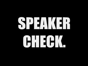 Speaker Check - Brennan