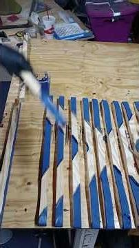 Scottish Flag Plank Painting Start to Finish #woodcraft #shorts #diy