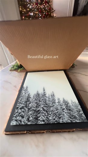 Gilla Leigh Home Designs on Instagram: "Love the beautiful detail and reflection of this glass artwork from @fractureme The winter wonder scene is stunning and would go great with with any Christmas decor . As well as the entire winter season. This beautiful artwork can be used in your home , even after the Christmas season is over . Throughout the entire winter season. . . @fractureme Direct link in bio . . #glassart #winterart #christmasart #christmas #art"
