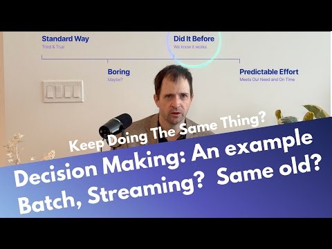 Architecture Decisions! An example of how we made our decision to go batch vs streaming!