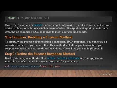 Creating a Custom JSON Response with Active Model Serializers in Ruby on Rails