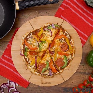 102K views · 70 reactions | Try this quick easy frying pan pizza - the whole family will love it! Get your frying pan here https://bit.ly/24cmDiamondGoldFryPan | SalterUK | Facebook