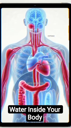 What Happens Inside Your Body When You Drink Water | 3D Medical Animation#Shorts #HealthShort