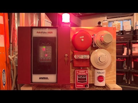 Ansul AutoPulse 442R Agent Release Fire Alarm System Test