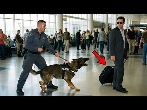 Police dog keeps barking at a man’s new suitcase — What happened next shocked everyone!