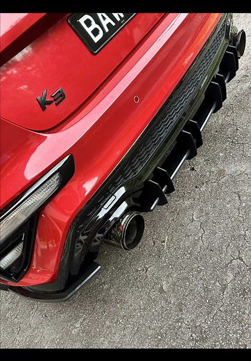 Glossy Rear Diffuser for Kia Cerato GT