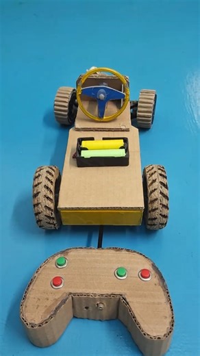 Homemade remote-controlled car