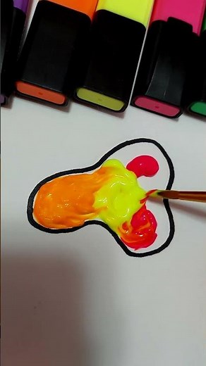 Bright Color Splash Painting – Relaxing ASMR