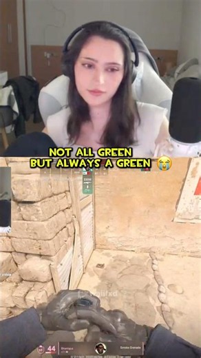 I'ts always a green 😂😭