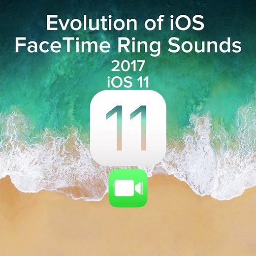 Evolution of iOS FaceTime Ring Sounds #ios #smartphone #appicons #facetime