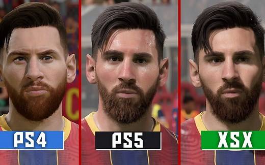 FIFA 21 - PS4 vs PS5 vs XSX画质和加载速度对比