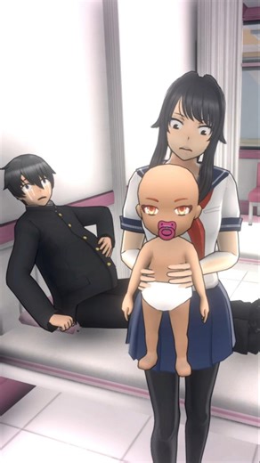 Senpai Gives Birth! Senpai Betrays Ayano! (Yandere Simulator) #shorts