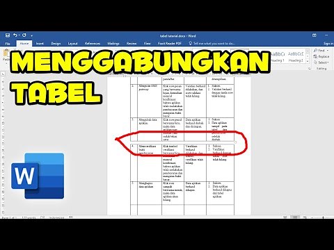 How to merge tables in Microsoft Word