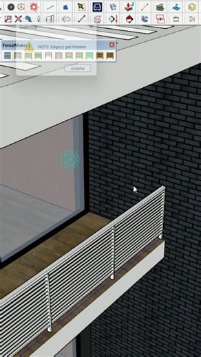 Plugins: Fence Marker, Modela barandas de manera rápida y profesional con este tips para SketchUp #sketchup #designhouse #architecture #design #modeling #designdeinteriores #Arquitectura #Diseño3D #house | ReAdquitec