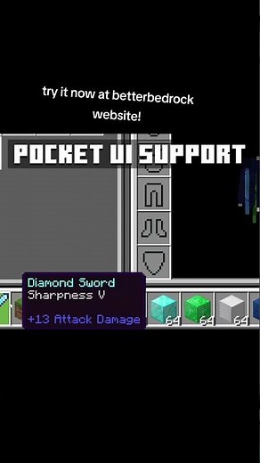 Animated Items UI simple QoL texture pack for Minecraft Bedrock #mods #addons #bedrock #minecraft