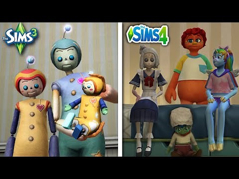Sims 3 vs Sims 4 - Imaginary Friends