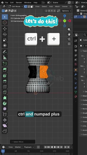 Blender Trick: Select Objects Hidden Inside Another 🤯 #blender #viral #shorts #fyp