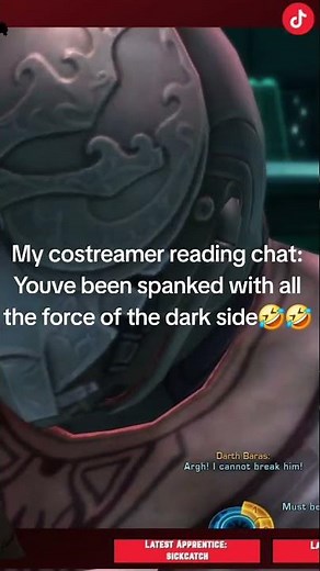 Baras screams… and chat’s timing is PERFECT #StarWars #SWTOR #DarthBaras #StarWarsHumor