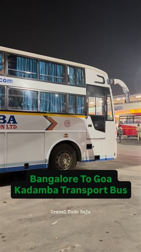 Travel Dude Raju on Instagram: "Kadamba Transport Bus Bangalore To Goa #travel #busjourney🚌 #busexplorer"