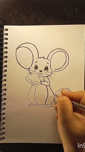 how to draw a cute mouse 🐀#cute mouse 🐁 sketch 💕✏️#short video #cute sketch