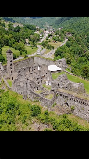 The ruins of one of the largest 12th century castles in Switzerland. #switzerland #travel #beautiful