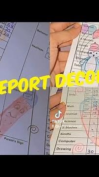 Result Card decoration Idea |nursery student report card | Result sheet | reports card decoration