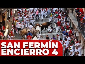 Relive the fast-paced fourth running of the bulls of San Fermin 2025 | July 9 today