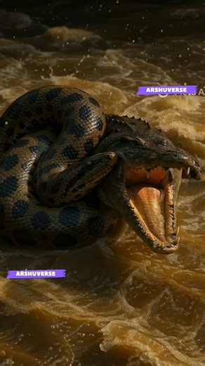 Anaconda Attacks Alligator 💀