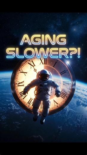 Why Do Astronauts Age Slower in Space? ⏳🚀 | Time Dilation Explained #Shorts