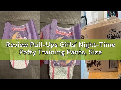Review Pull-Ups Girls' Night-Time Potty Training Pants, Size 5T-6T Overnight Training Underwear (46-