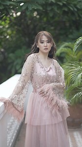 5.2K views | Get ready to shine with our extra glam bridal robe, SERENITY! Featuring a fabulous mix of sequined lace, soft tulle, and playful ostrich feathers, it's the ultimate choice for holiday brides looking to celebrate in style!♥️ | La Rosa Bridal | Facebook