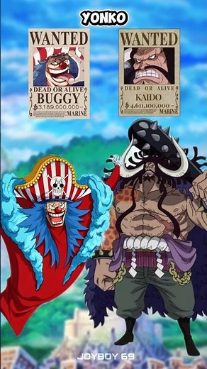 Buggy Vs Kaido Bounty Evolution in OnePiece|| #shorts #onepiece #edit #shanks #luffy #zoro #trending