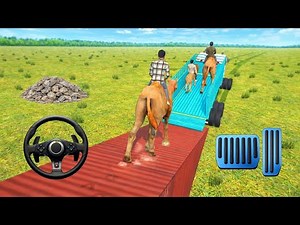 😱Truck par 2 camel or lion load challenge | kya truck Sambhal payega #gameplay